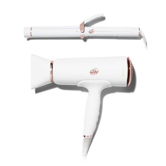 Ionic Hair Dryer and SinglePass Curl 1.25x22 in White V7870
