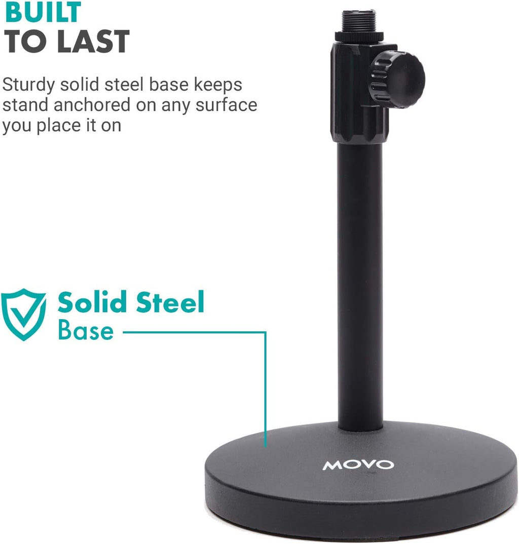 Large Diaphragm Multi-Pattern Studio Condenser Microphone with Shock Mount, Pop Filter, XLR Cable and Tabletop Mic Stand R492484