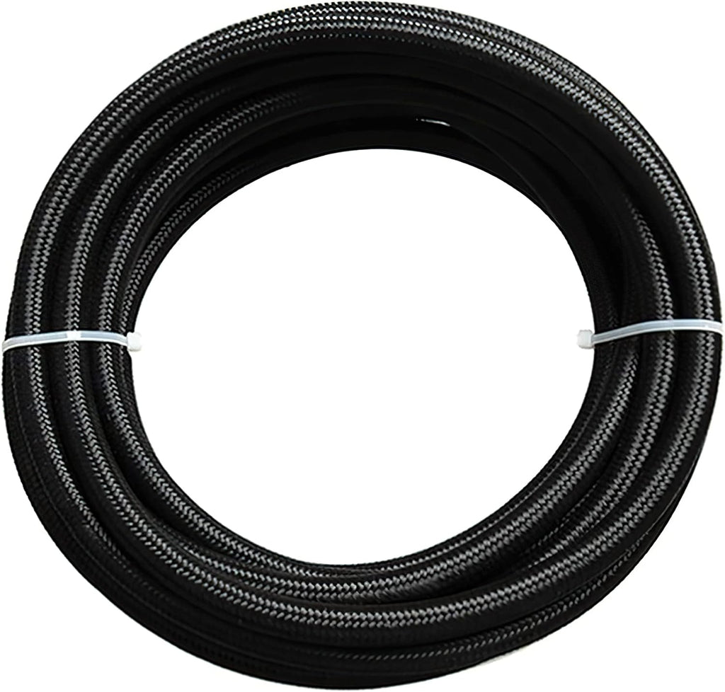 3/8" Braided Stainless Steel Fuel Line Hose with 10pcs Rotary Swivel Hose Ends Kit V4366