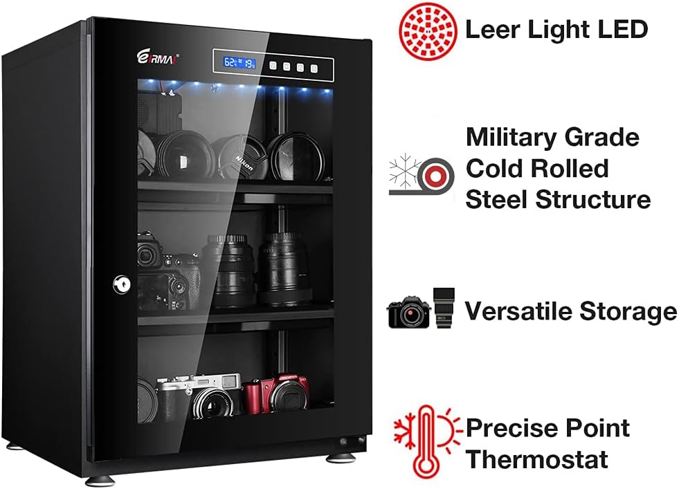70L Digitally Controlled Dry Cabinet with Key Lock E188