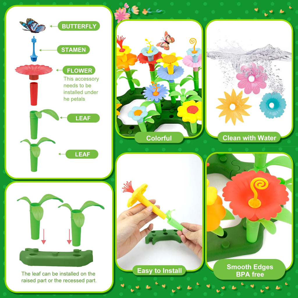 Flower Garden Building Toys, 152 Pcs H521504