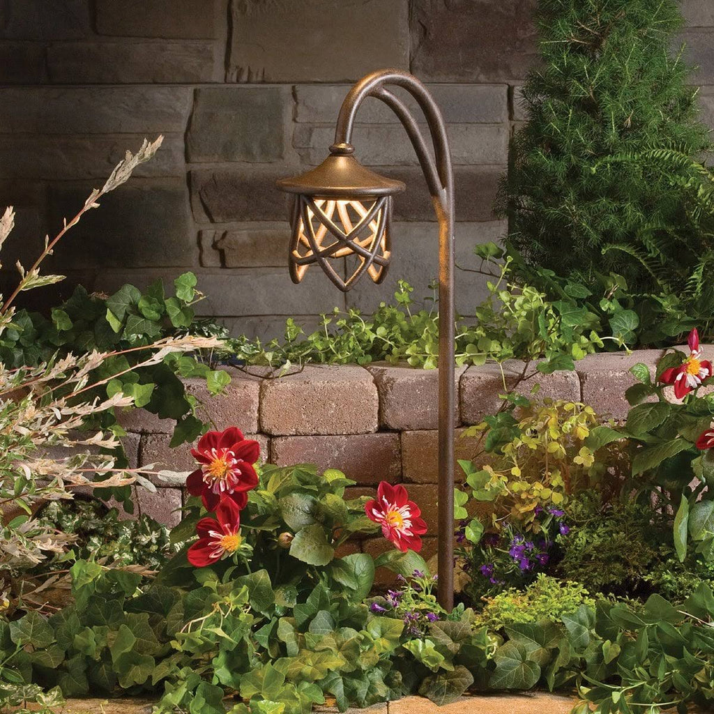 Textured Tannery Bronze Path Light B1763
