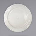 Ivory Embossed Stoneware Plate - 12/Case O7460