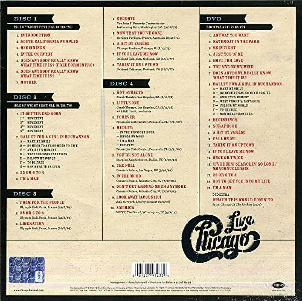 Chicago: VI Decades Live - Rock - CD Y555664