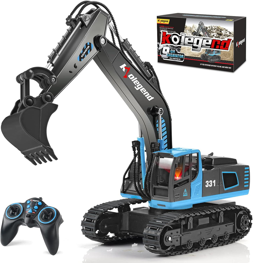 1/18 Scale RC Hydraulic Excavator Toy Truck, Blue D8995