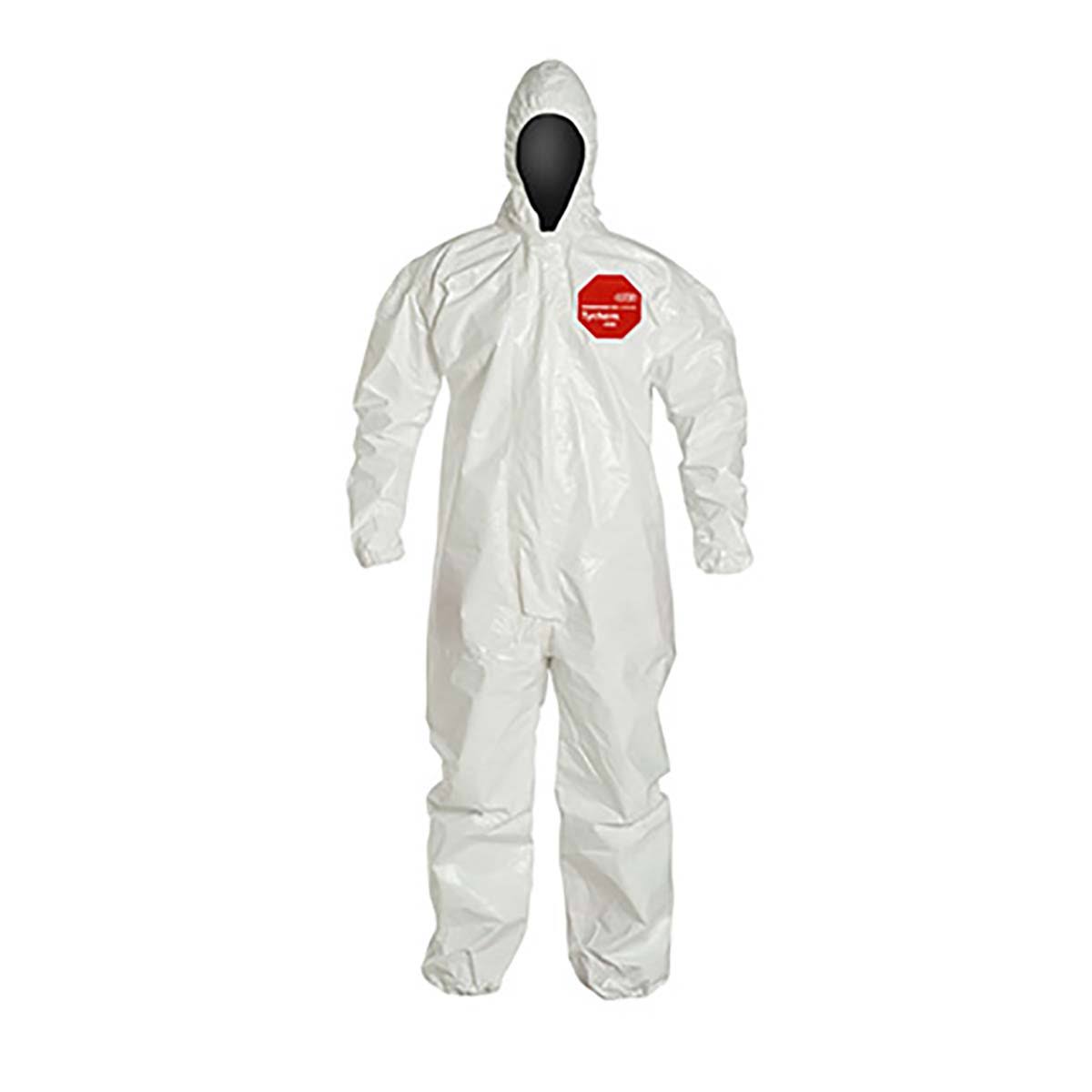 Coverall with Zipper Front, Hood, Elastic Wrist and Ankle E5187