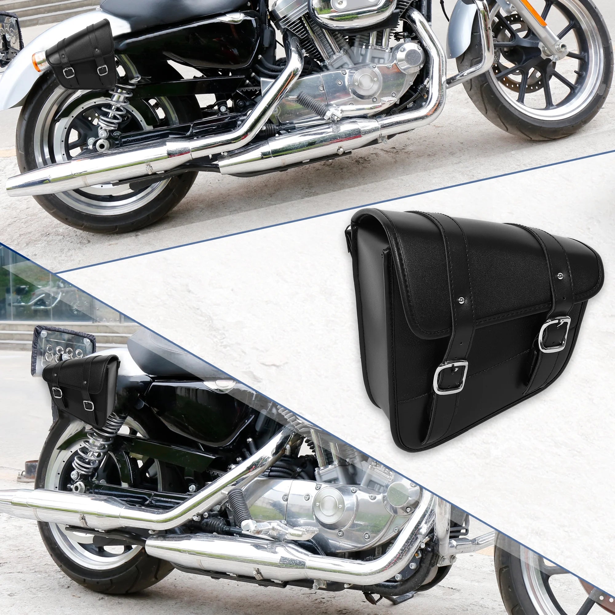 Motorbike Saddlebag Side Tool Bag Black D932168