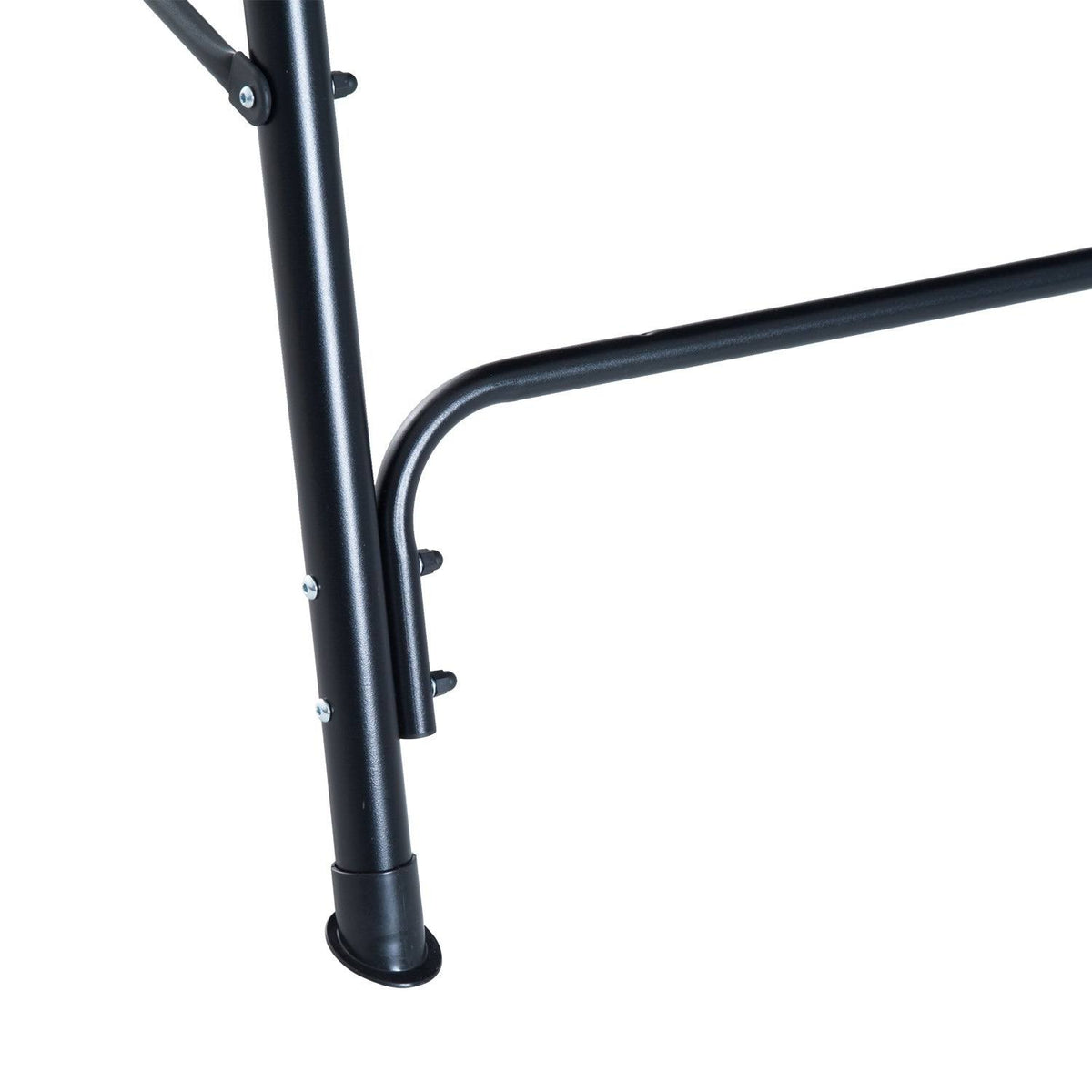 Black Steel 3 Person Porch Swing I31065