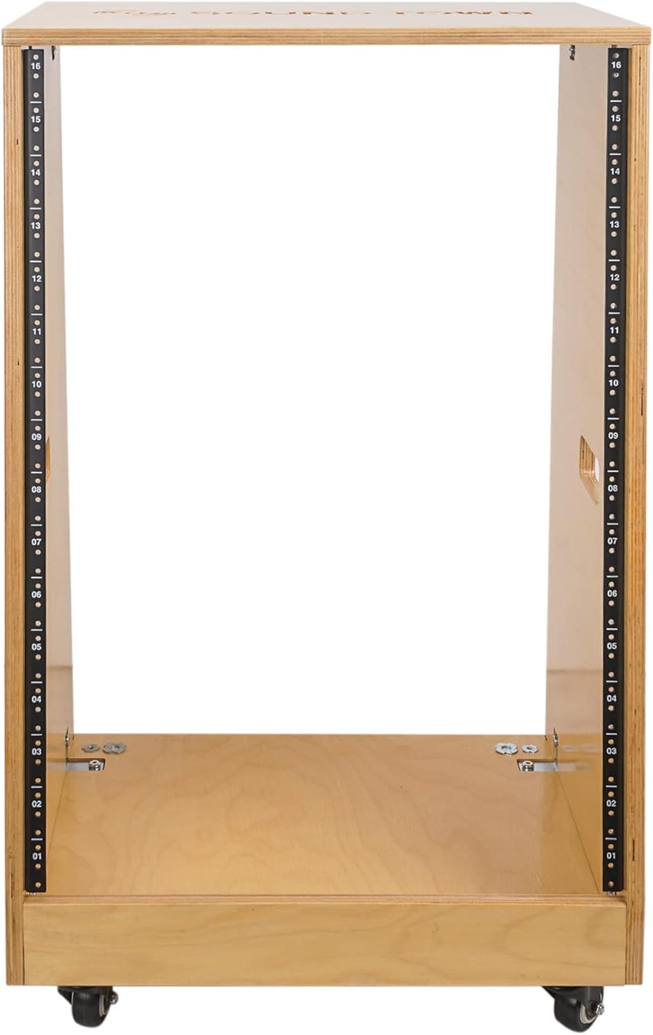 16U Plywood Studio Rack with Casters Y44580