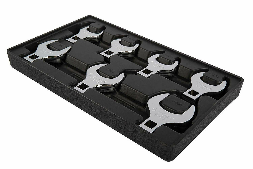 7-Piece 1/2 in. Drive SAE Crowfoot Wrench Set D509