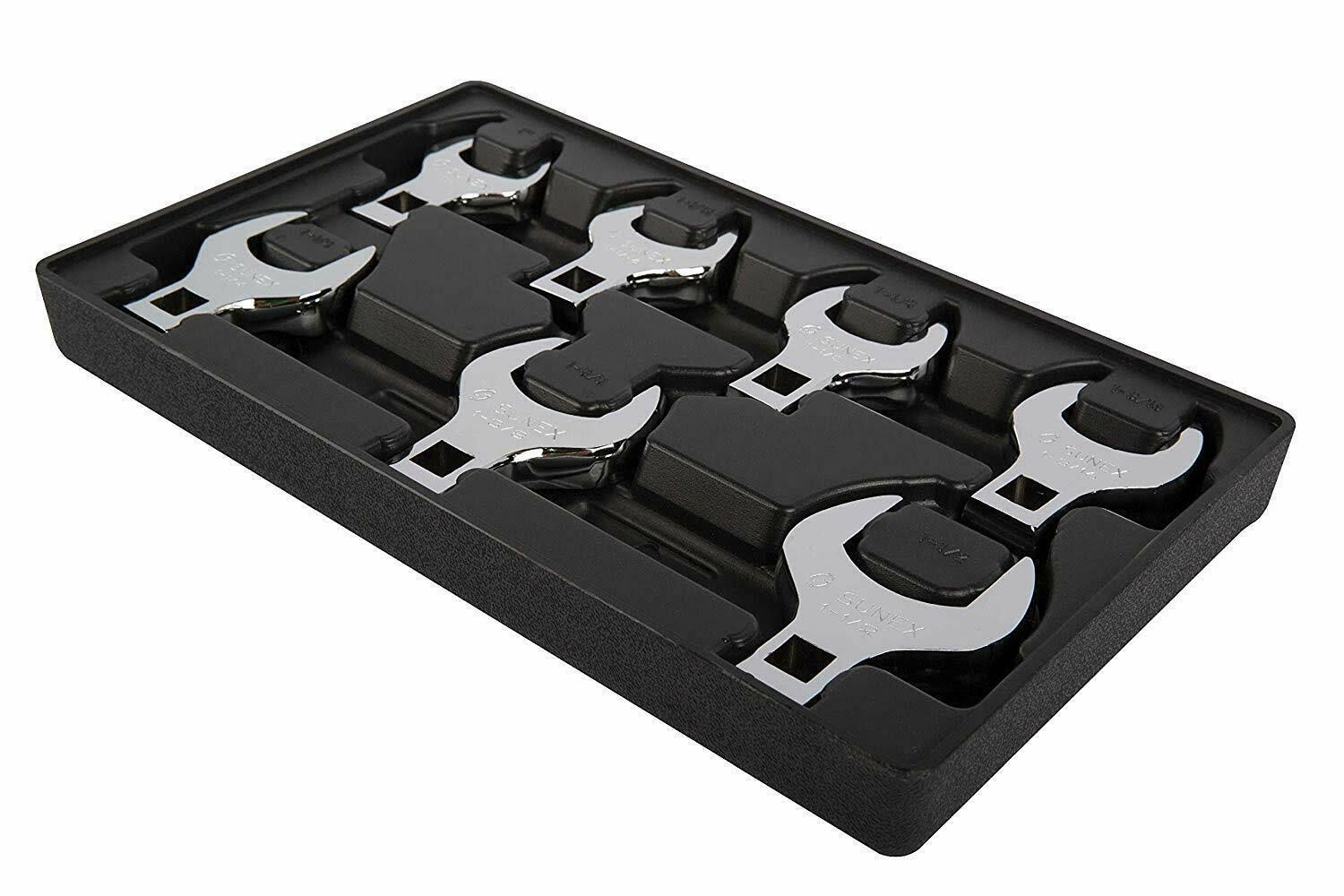 7-Piece 1/2 in. Drive SAE Crowfoot Wrench Set D509