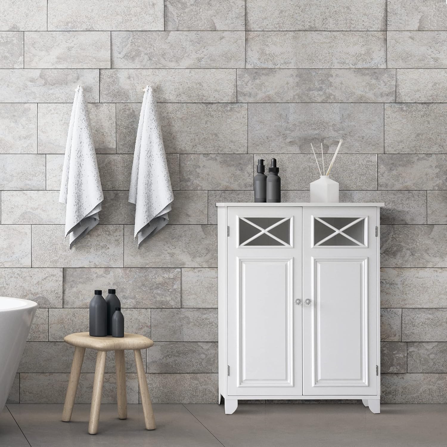 White Floor Cabinet N9202
