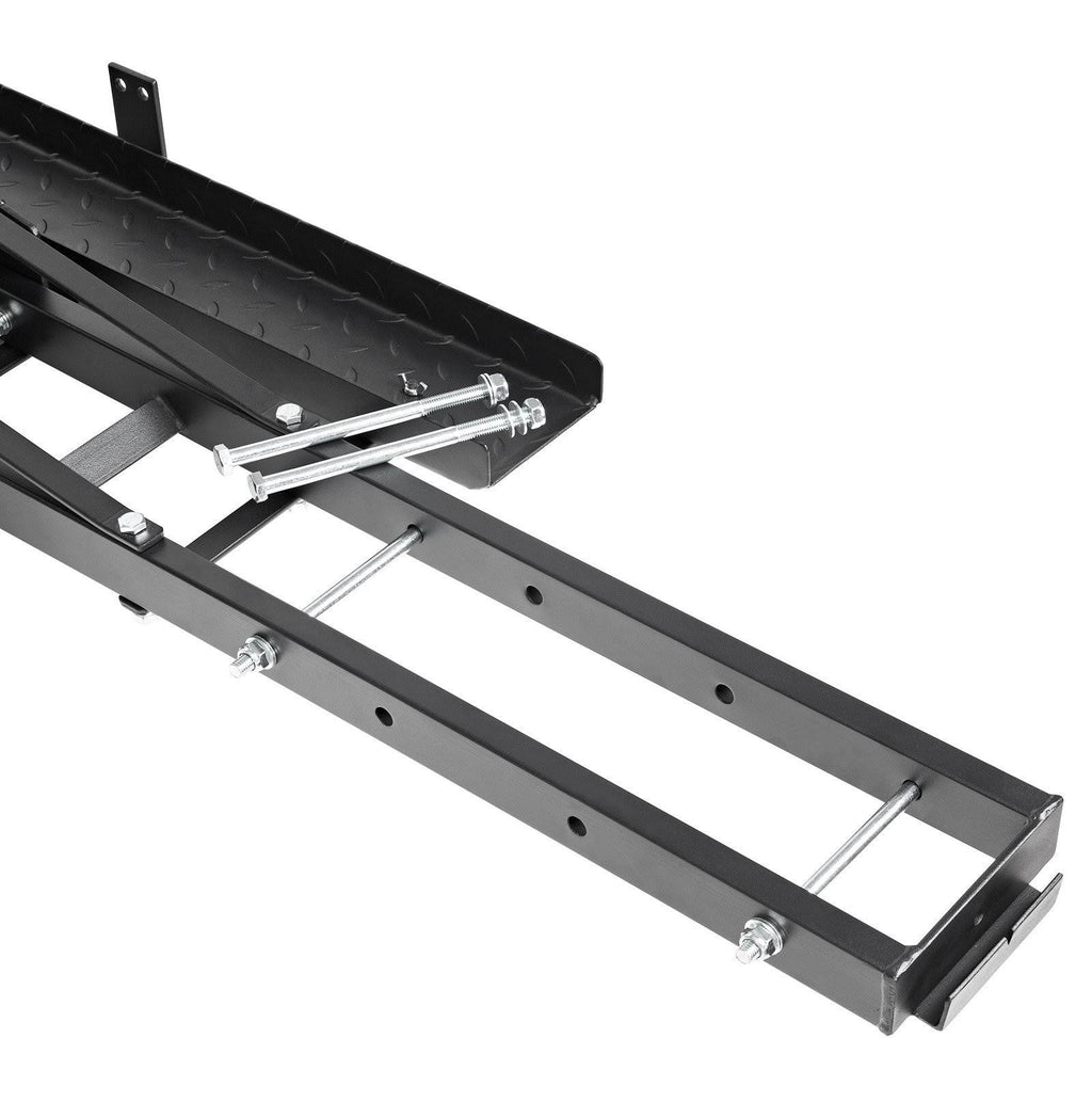 Steel Motorcycle Scooter Dirt Bike Carrier Hitch Mount Rack Ramp Anti Tilt T85572
