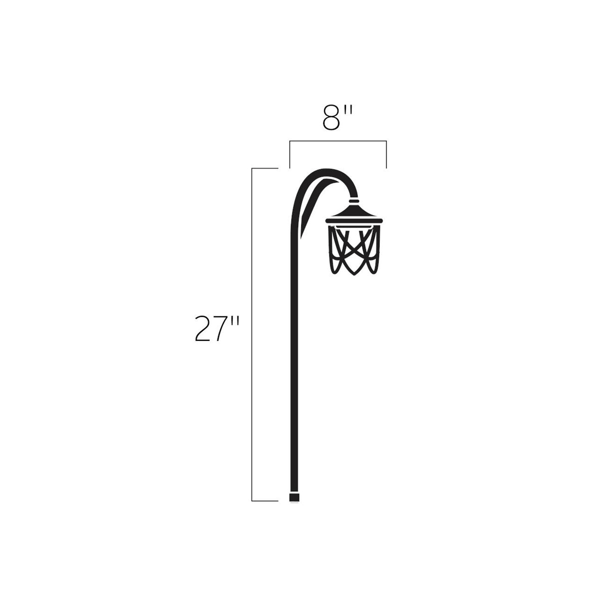 Textured Tannery Bronze Path Light B1763