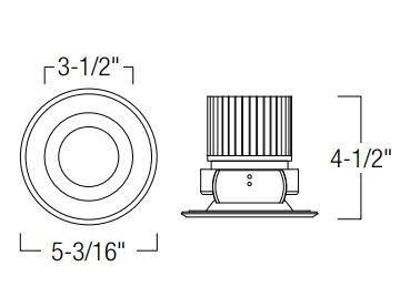 16W 4x22 Open Reflector for Decorative Glass 1250lm Natural Metal N4439