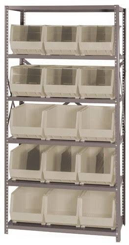 Black 15 Bins Bin Shelving Unit X984