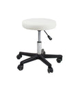Rolling Technician Stool White Pneumatic L247