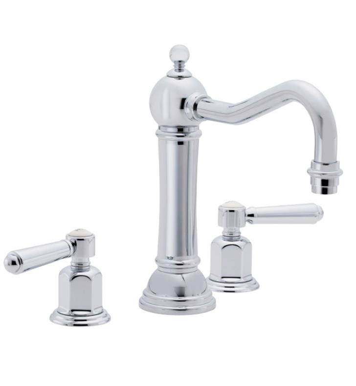 Matte White Double Handle Widespread Bathroom Sink Faucet W2202
