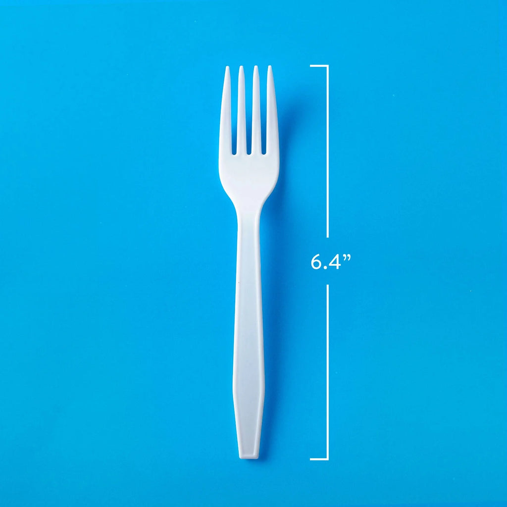 White Plastic Forks, 500 Ct Q5939