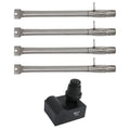 4 BBQ Gas Grill Tube Burner & 1 4-Outlet Spark Generator Ignitor Replacement Parts H654005