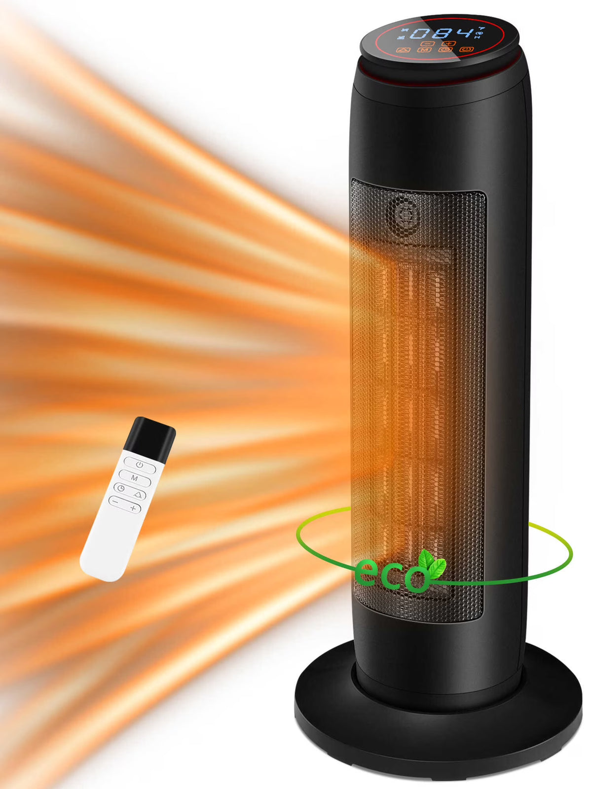 1500W Space Heater with Thermostat, Remote, 24H Timer P5414