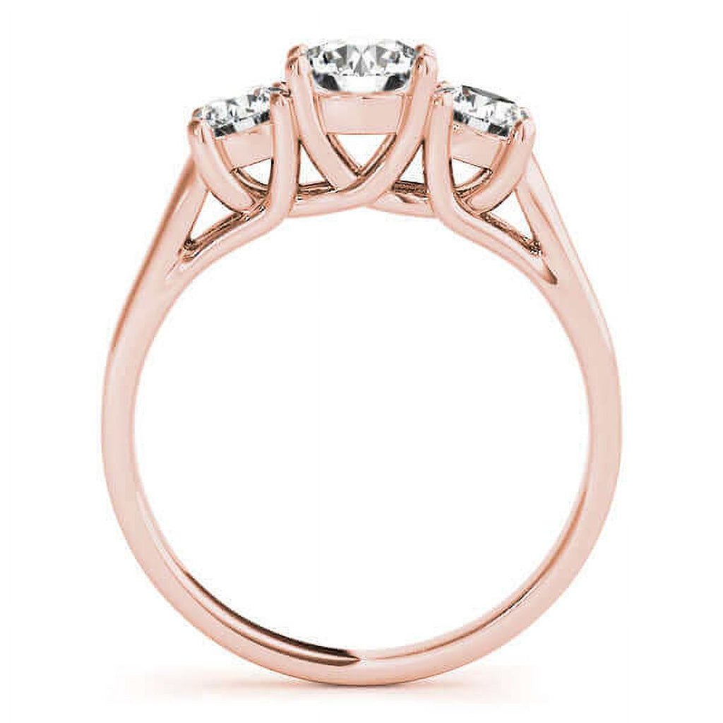 Lab Grown Diamond Three Stone Engagement Ring Y592
