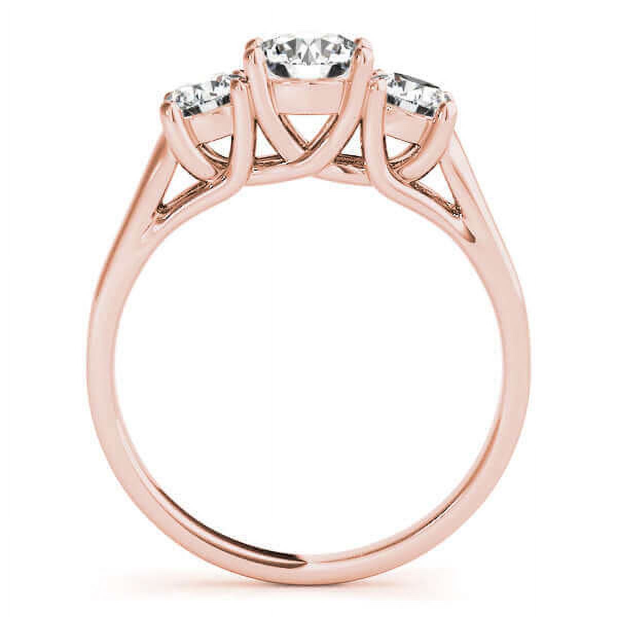 Lab Grown Diamond Three Stone Engagement Ring Y592