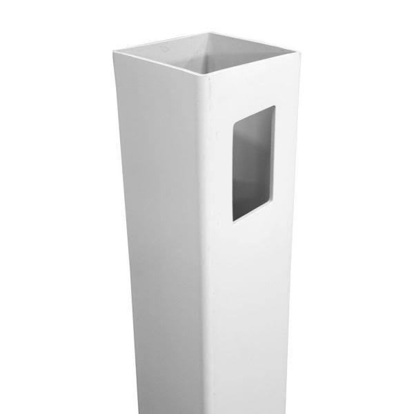 White Vinyl Fence Gate End Post J695671
