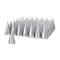 60 Pack Chrome Plastic Spike Nut Cover T675