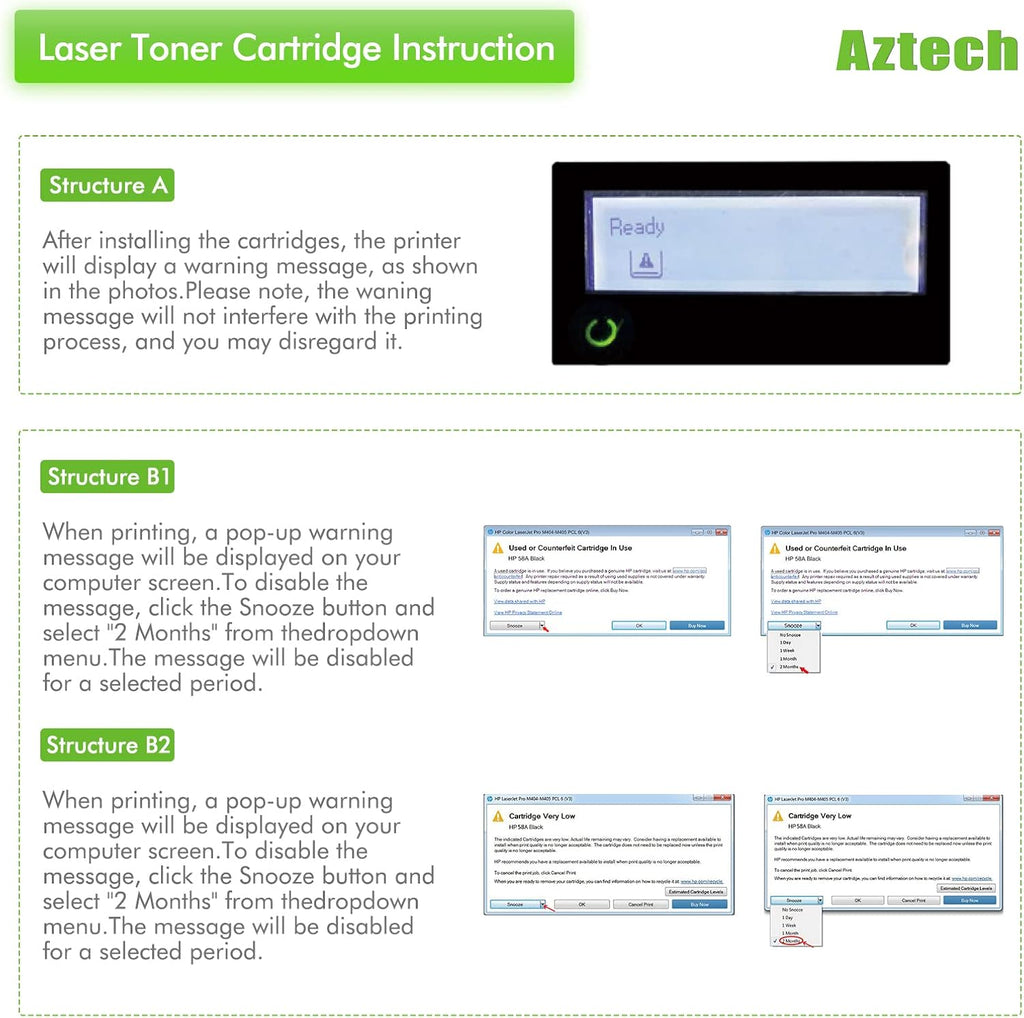 Black 4-Pack Toner Cartridge for HP Printer U667