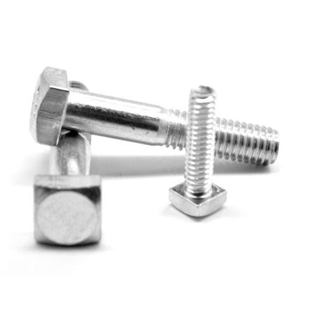 1 inch-8 x 6 inch Zinc Plated Low Carbon Steel Square Head Machine Bolt Pk 40 E145837