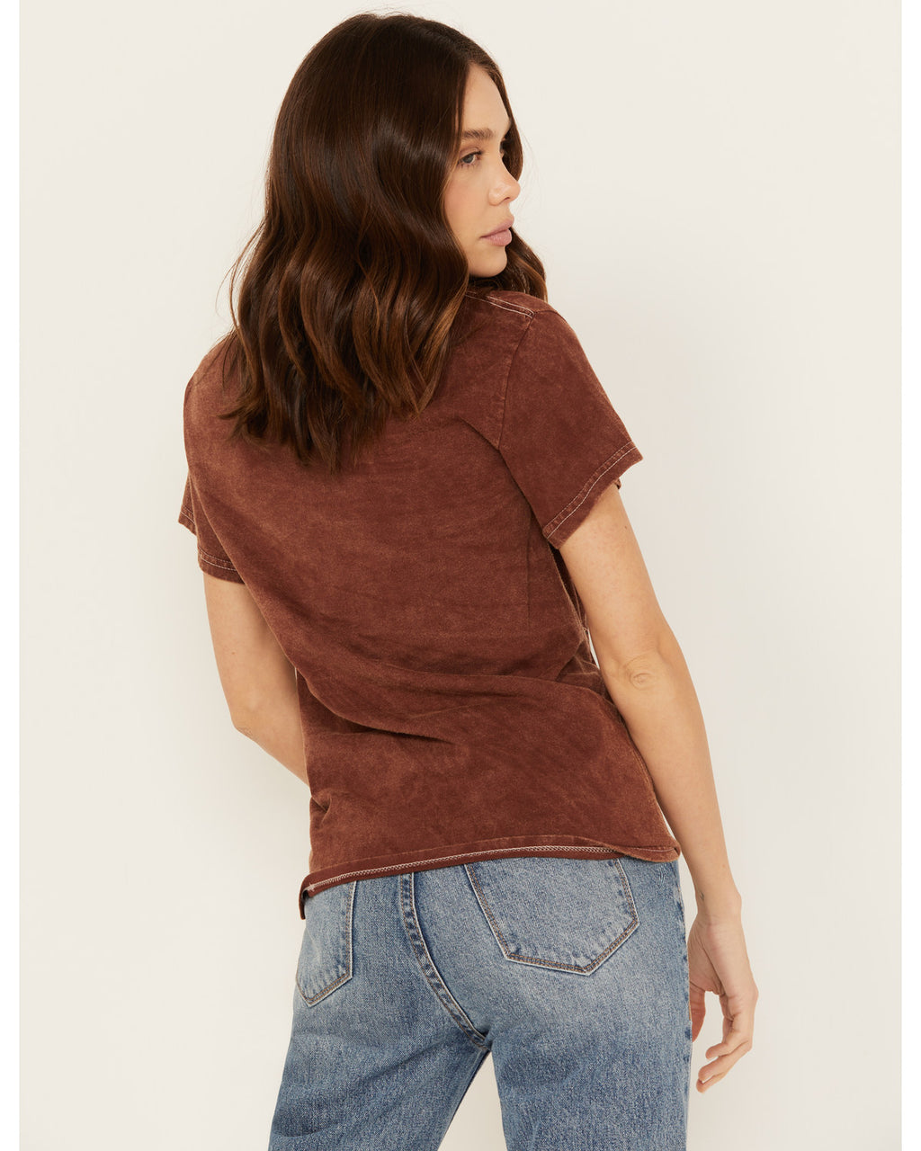 Brown Cowgirl Graphic Tee V372288