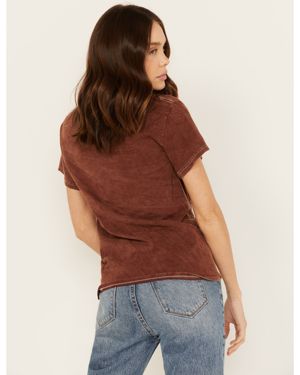 Brown Cowgirl Graphic Tee V372288