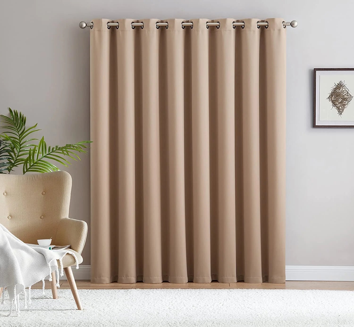 Taupe Thermal Insulated Blackout Curtain 102" x 84" K986