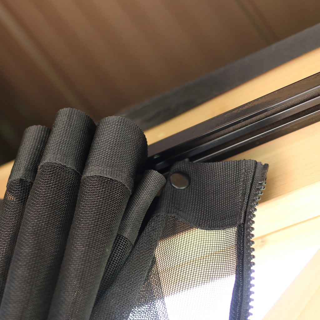 Black Mosquito Screen Mesh Kit for 10’ x 10’ Pavilion I941966