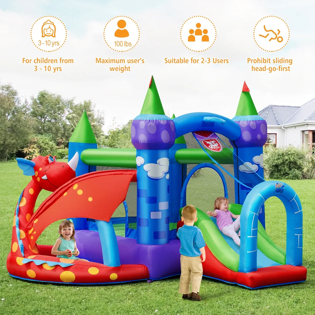 Dragon Inflatable Bounce House with Blower K63556