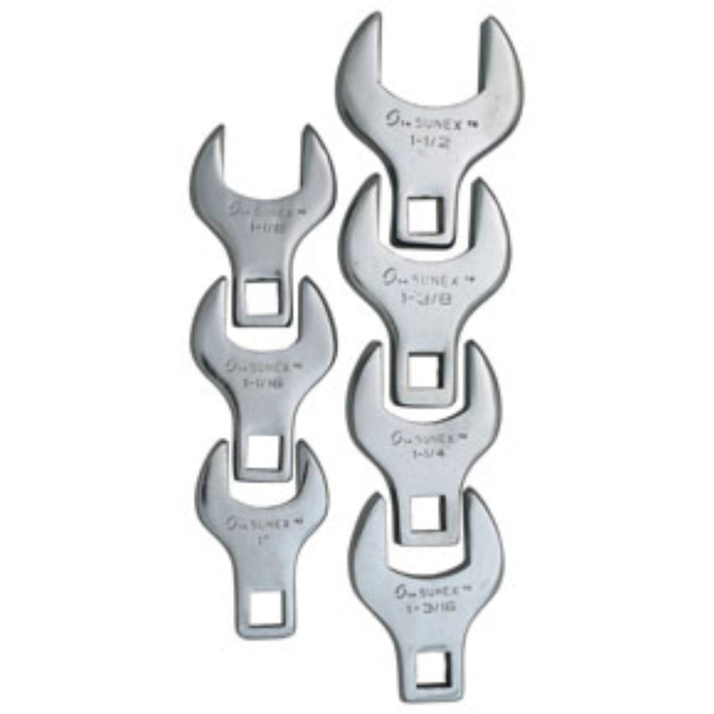 7-Piece 1/2 in. Drive SAE Crowfoot Wrench Set D509