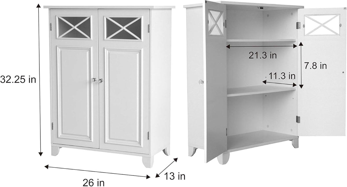White Floor Cabinet N9202