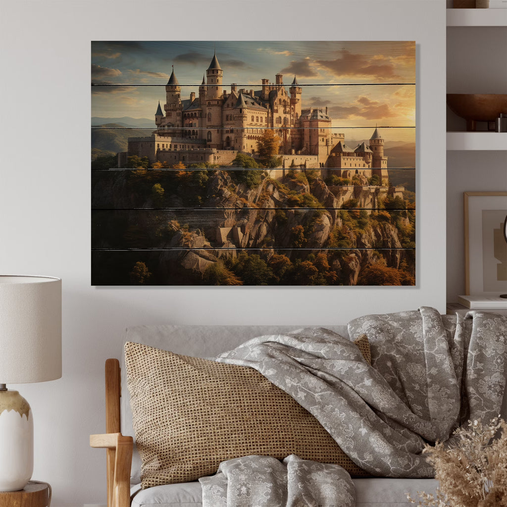 Natural Pine Wood Architecture Print F69953