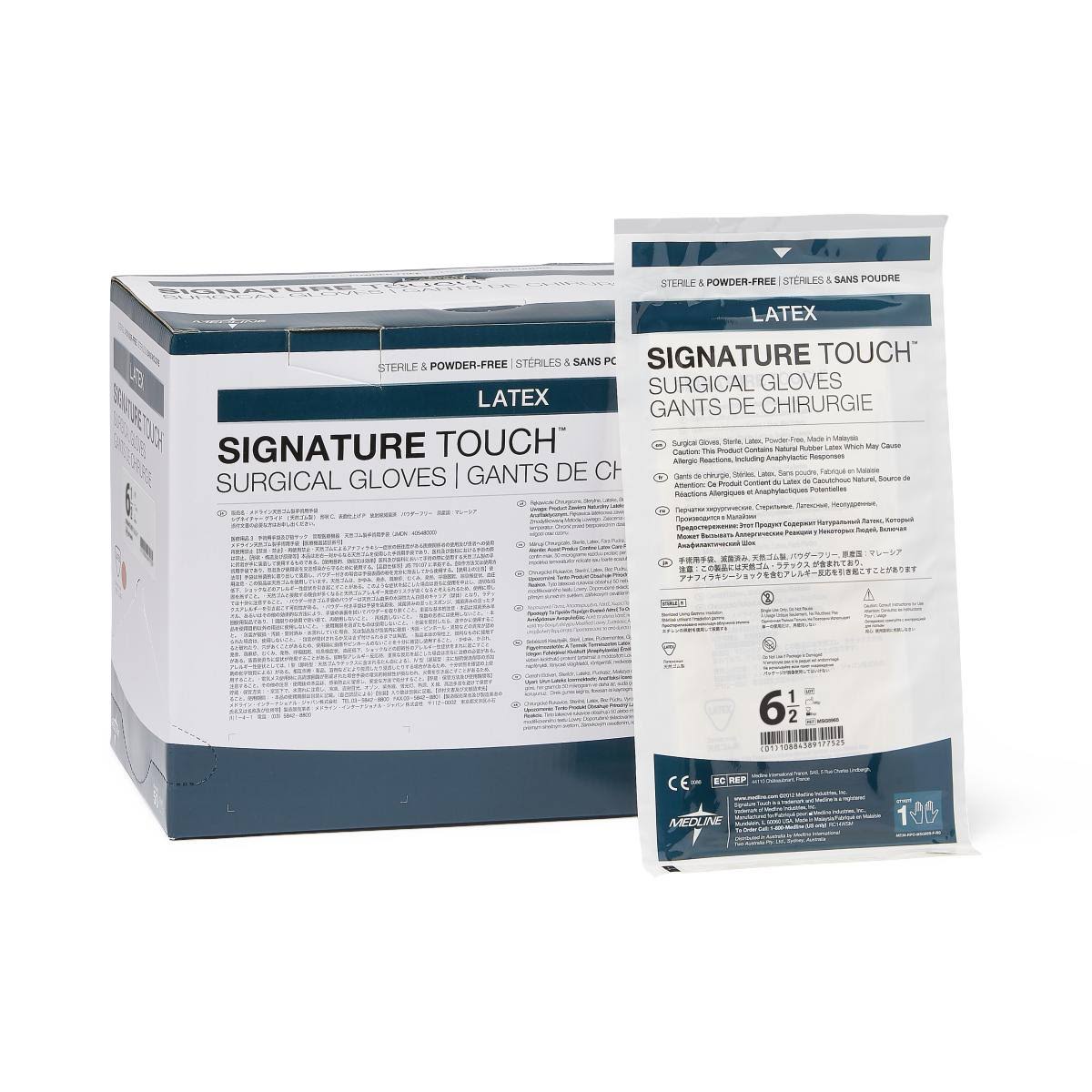 Powder-Free Latex Surgical Gloves, 50 Pair per Box S46580