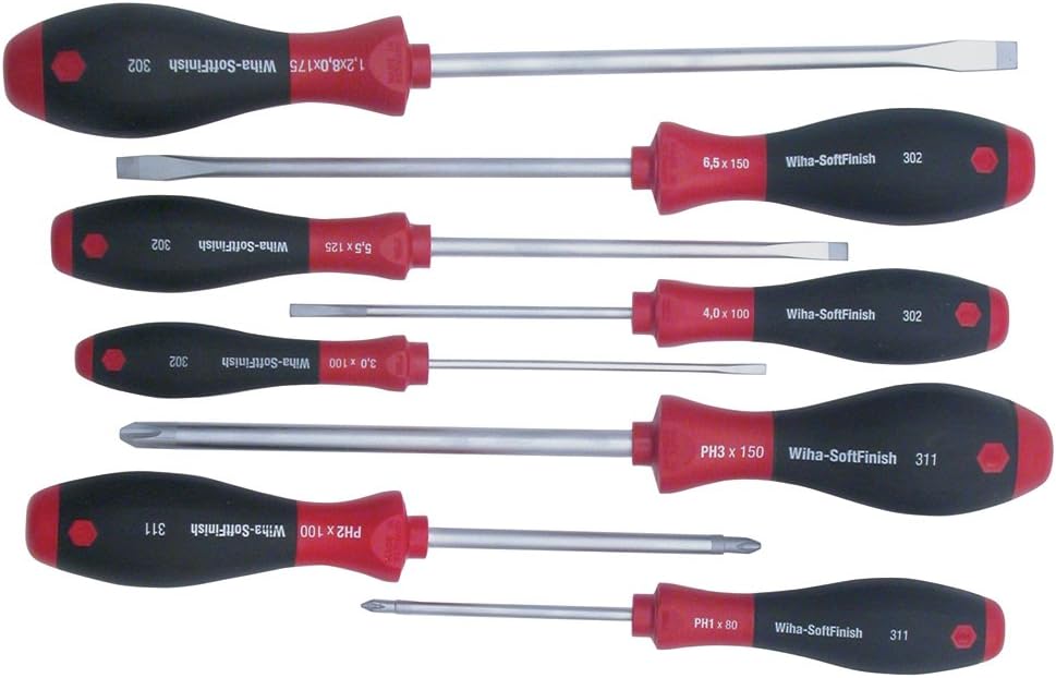 12-Piece Slotted and Phillips Screwdriver Set with Soft Finish Handles T174