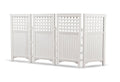 White 4-Piece Outdoor Screen Enclosure Set R13363