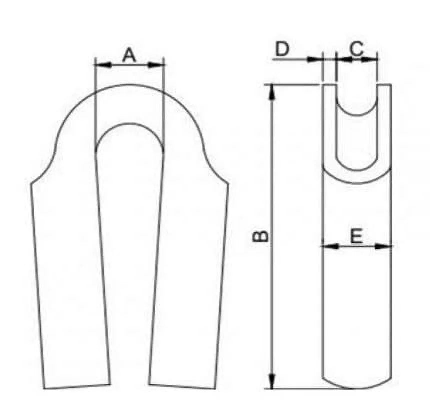 25mm (1") 316 Stainless Steel Wire Rope Tube Thimble J2055