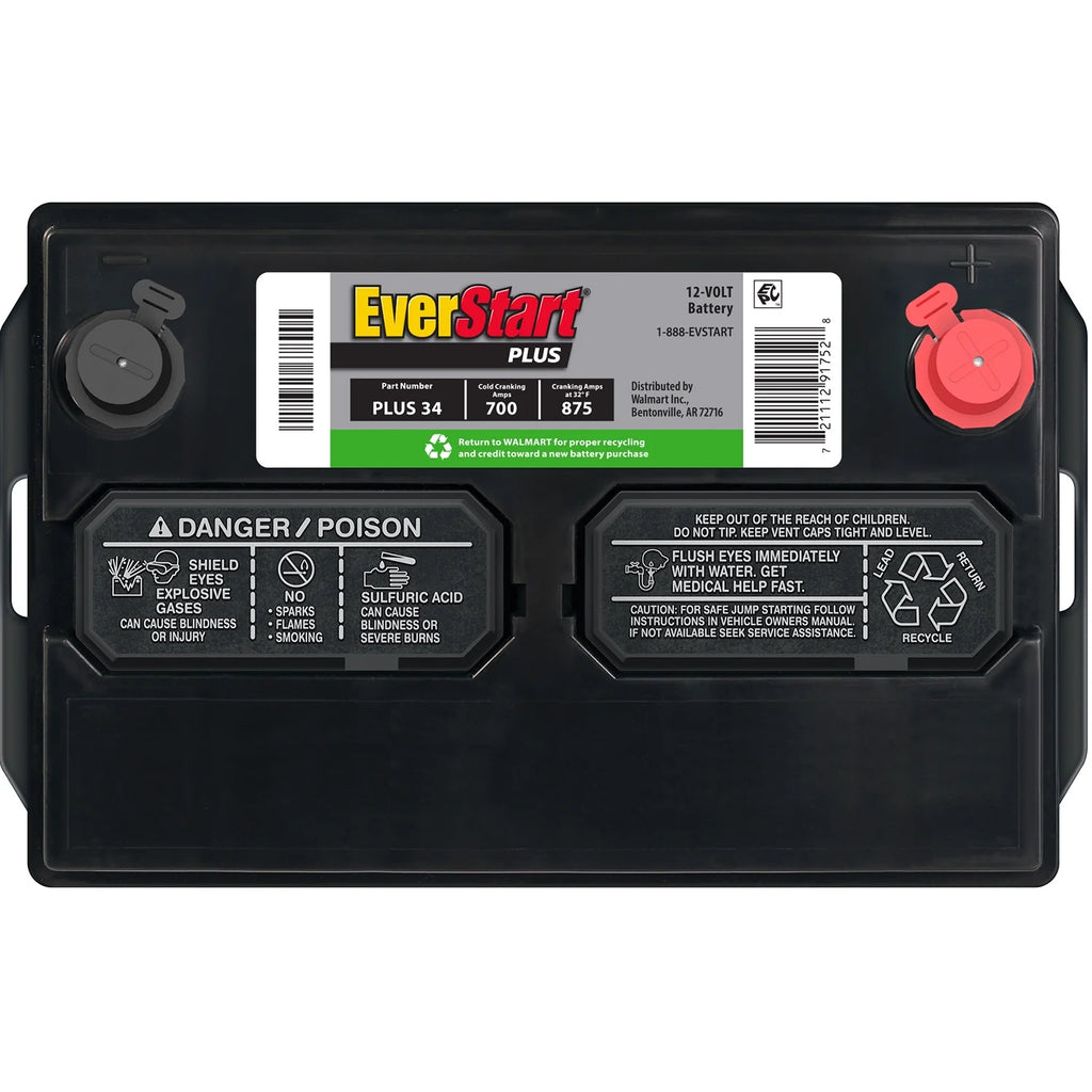 Lead Acid Automotive Battery, Group Size 34 12 Volt, 700 CCA H2569