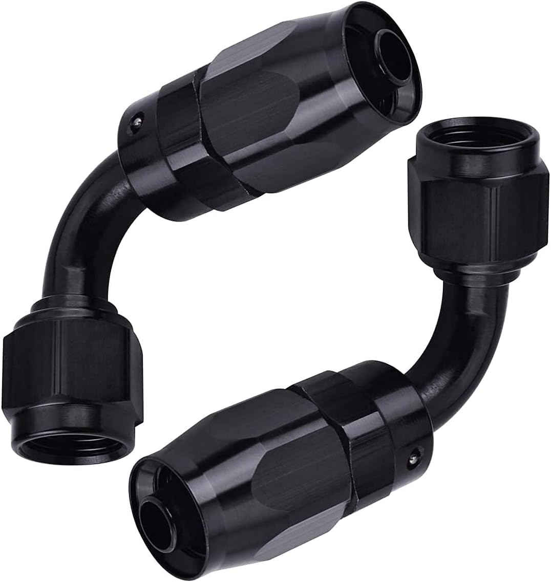 3/8" Braided Stainless Steel Fuel Line Hose with 10pcs Rotary Swivel Hose Ends Kit V4366