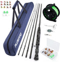 Fly Fishing Rod and Reel Combo Starter Kit with Graphite 5/6 Weight Fly Rod and Accessories Z19219