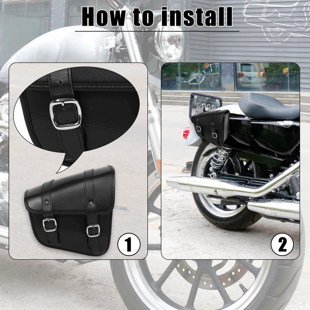 Motorbike Saddlebag Side Tool Bag Black D932168
