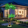 Solar Artificial Palm Tree 6Ft Lighted with 8 Modes N160
