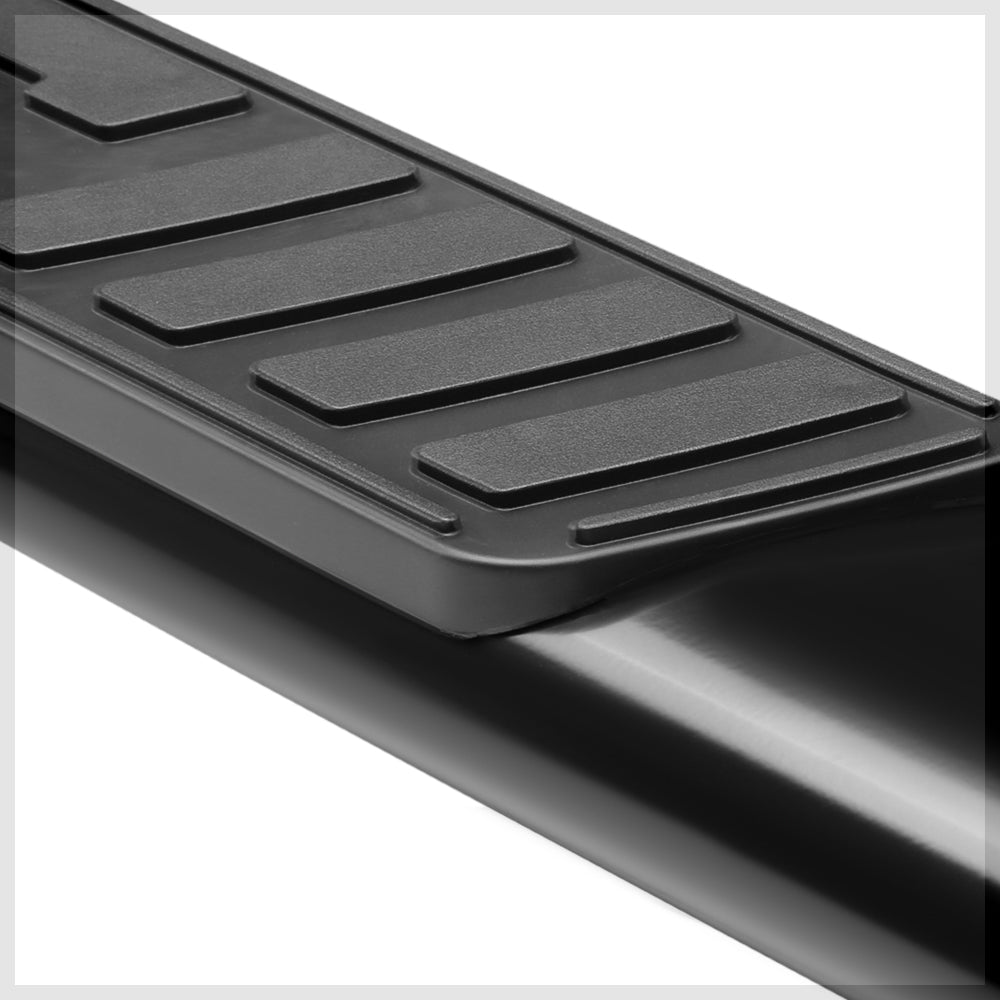 Black 5" Oval Step Nerf Bar Running Board P307