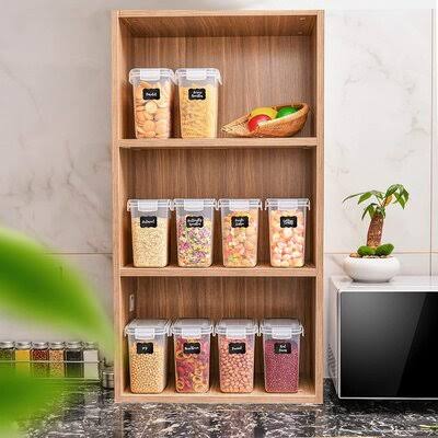 1.6L 10 Pcs Plastic Food Storage Containers with Lids Airtight B51295